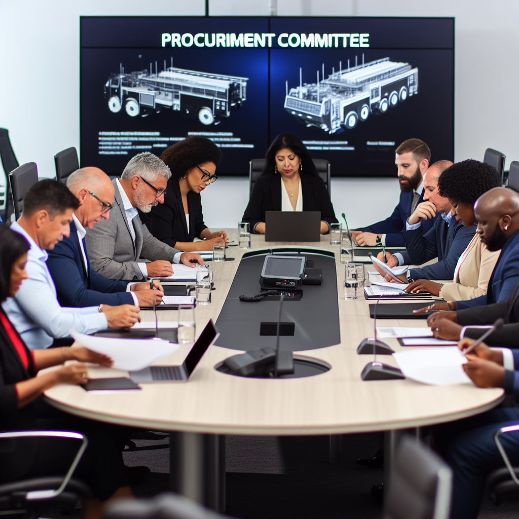 Diverse procurement committee meeting