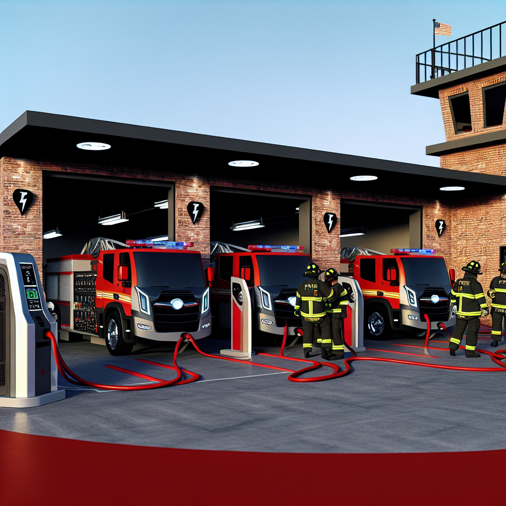 Electric Fire Truck Charging Station