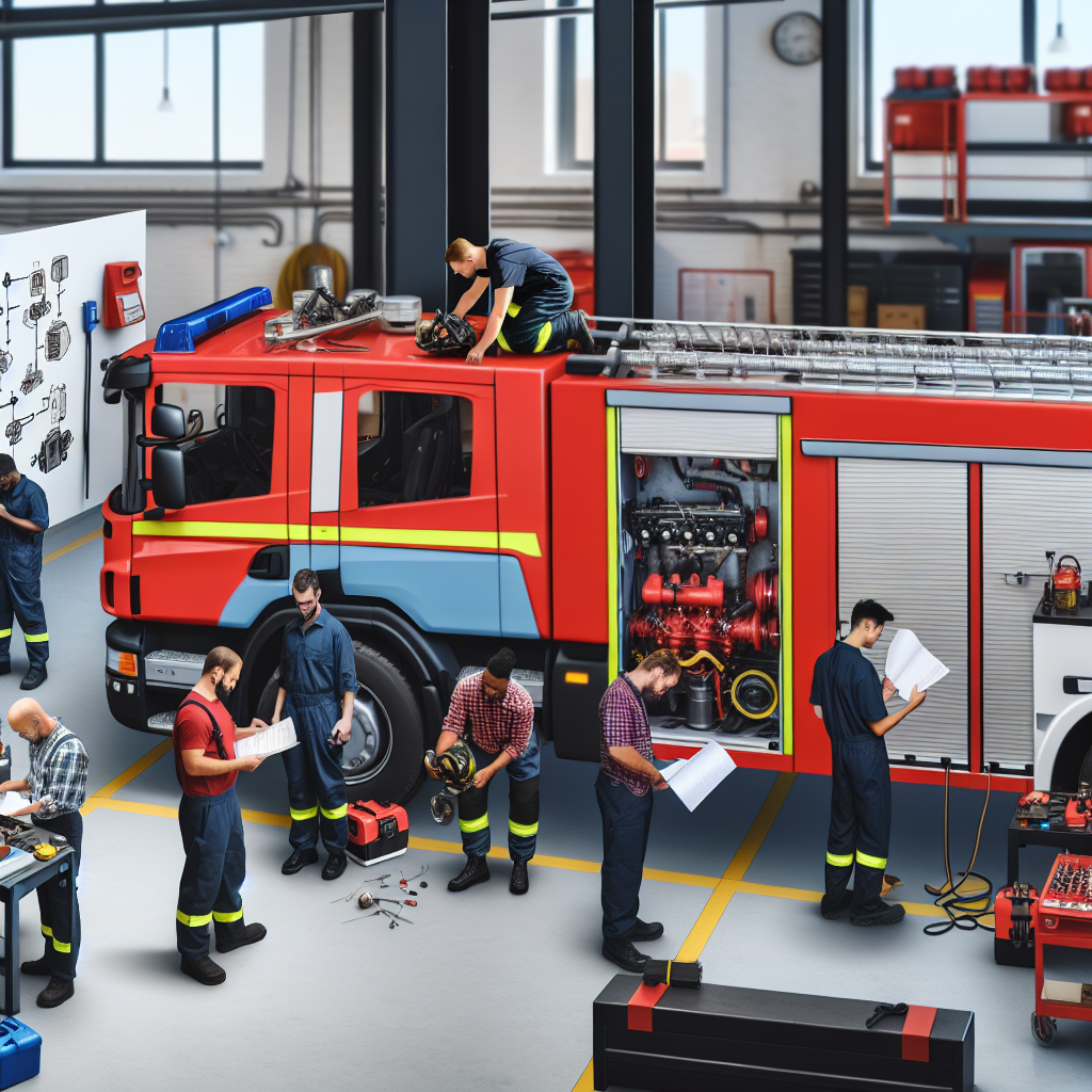 Fire Truck in Training