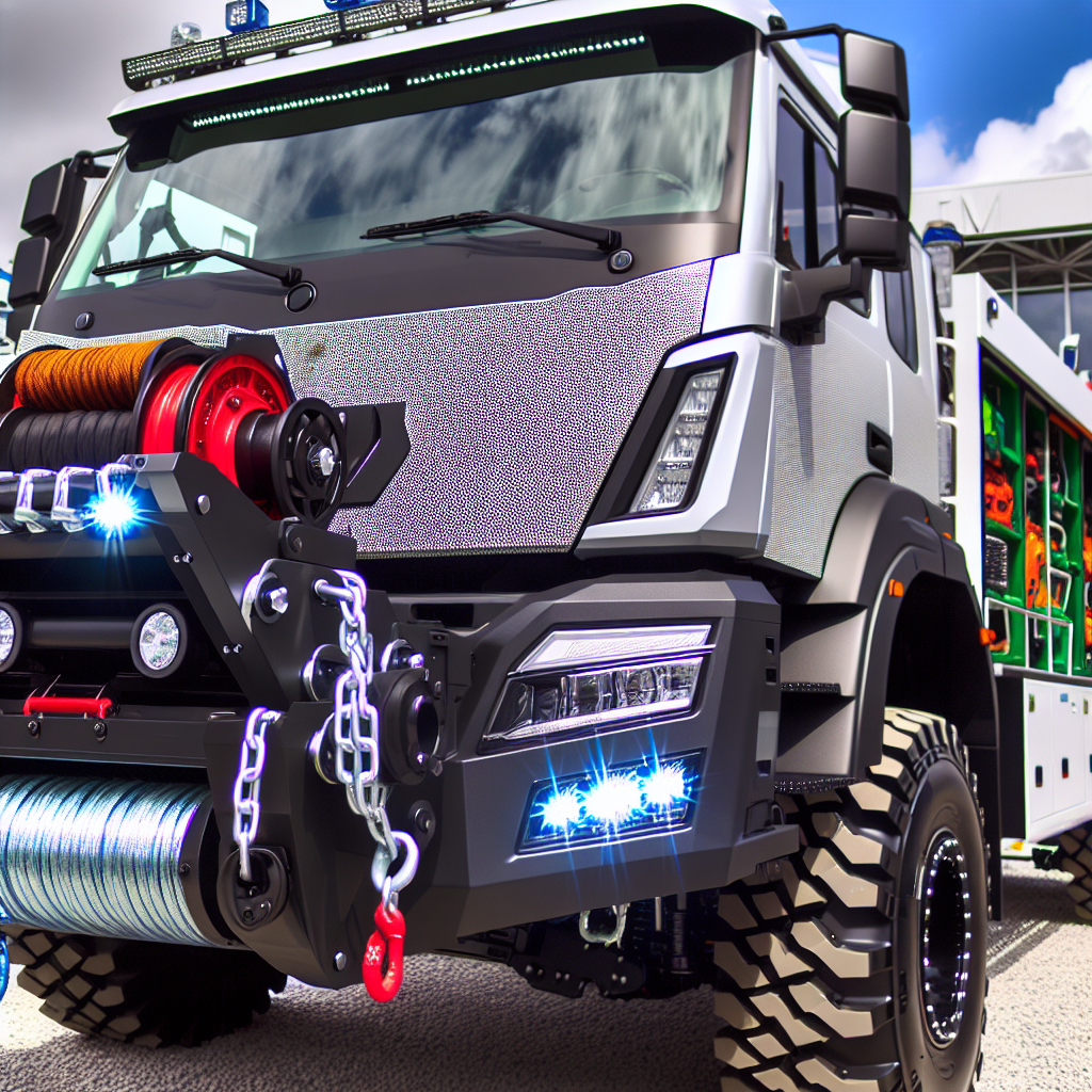 modern heavy-duty rescue truck