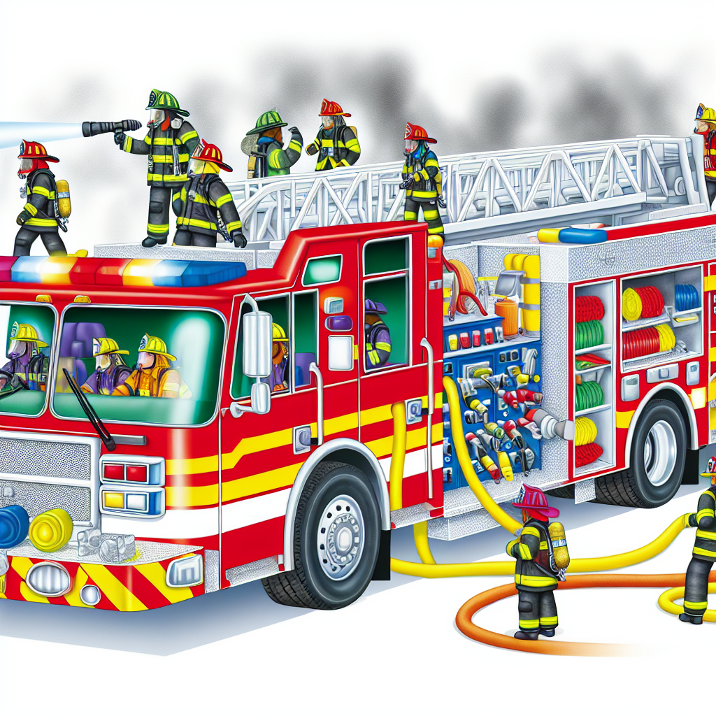 Pumper Fire Truck in Action