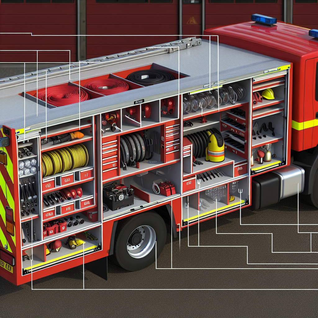 Storage Layout of a Pumper Fire Truck