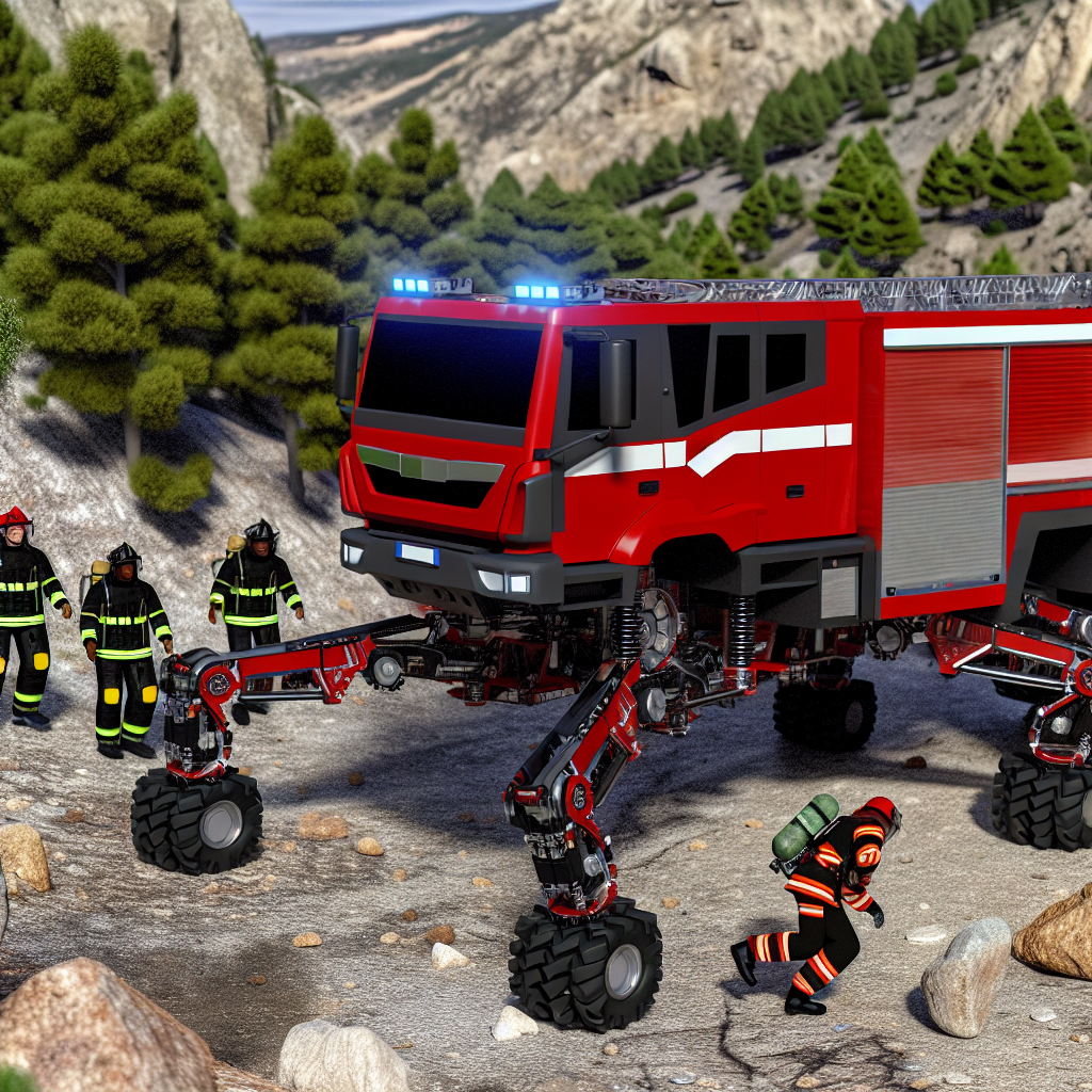 Fire Truck with Advanced Stabilization Technology