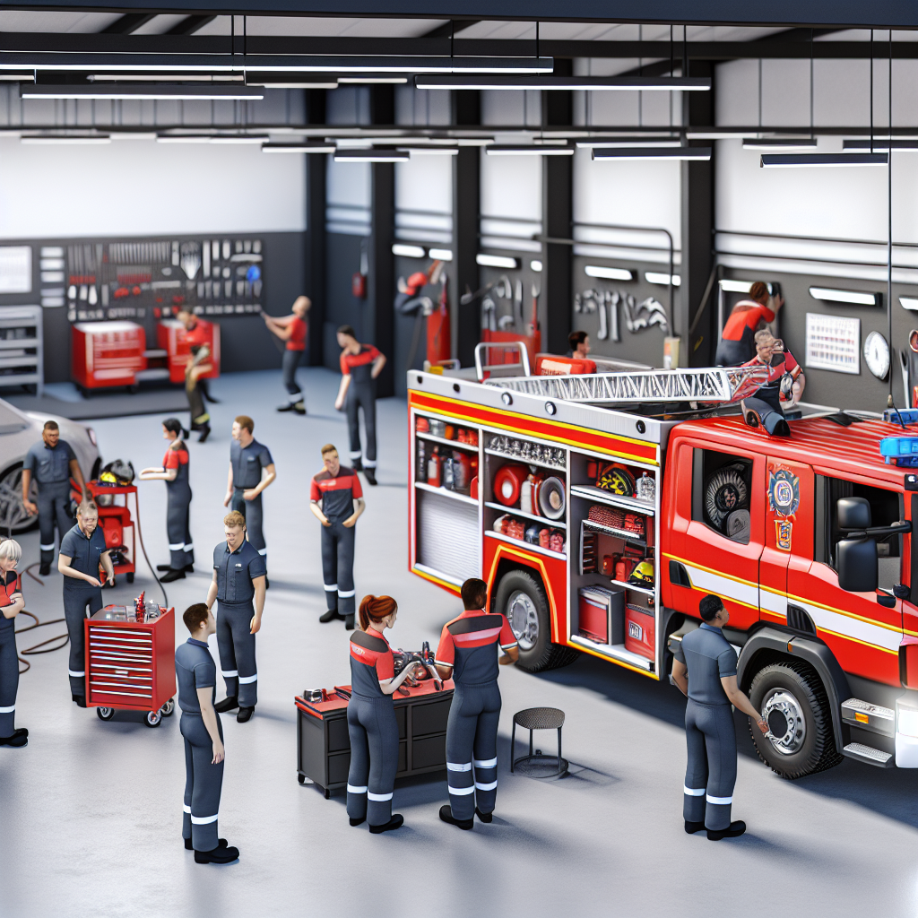Fire truck maintenance image