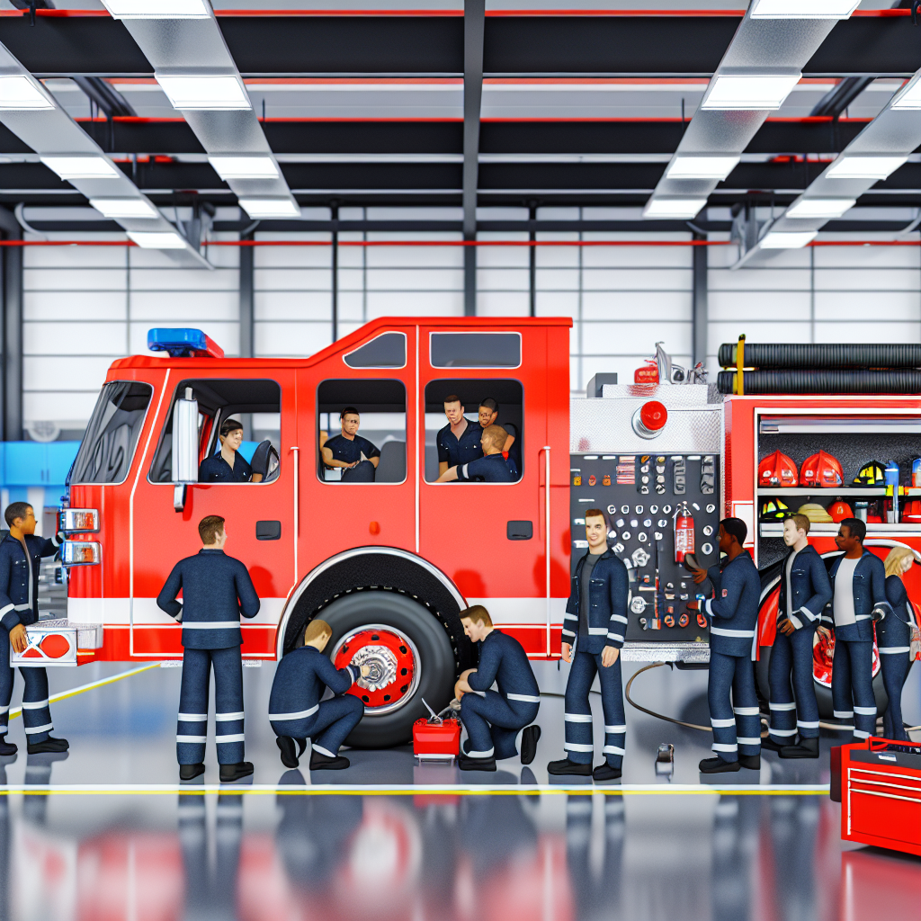 Fire truck maintenance image