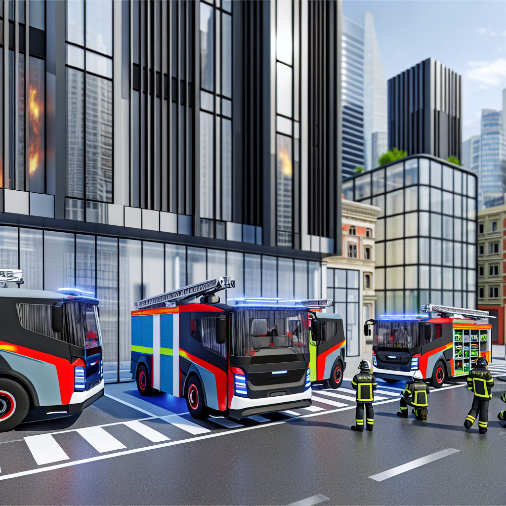 Electric Fire Trucks in Action