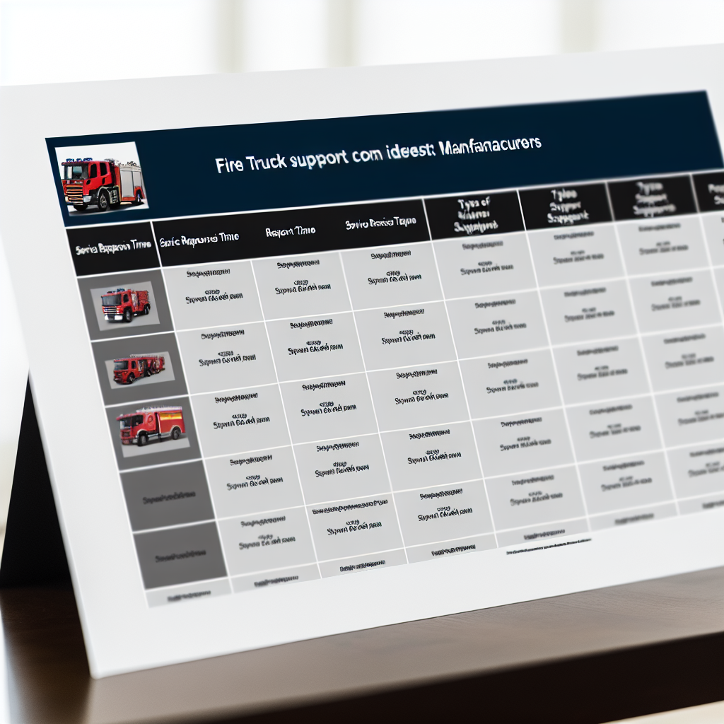 Fire Truck Support Offerings Comparison