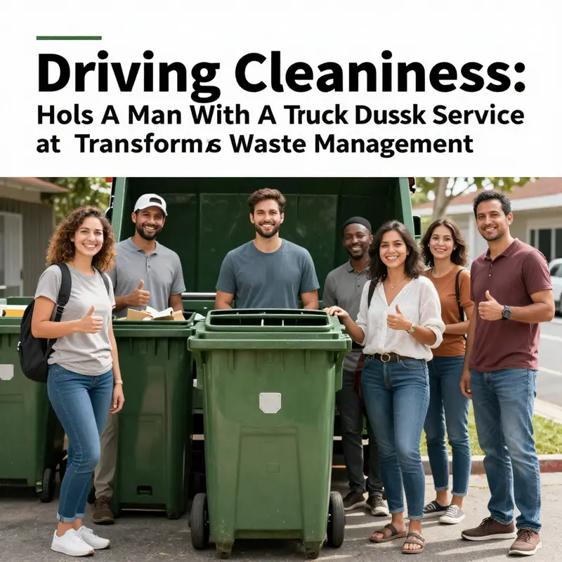 A glimpse of A Man With A Truck Dumpster Service in action.
