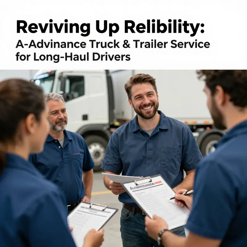 A-Advantage Truck & Trailer Service offers a range of comprehensive maintenance solutions in their bustling service shop.