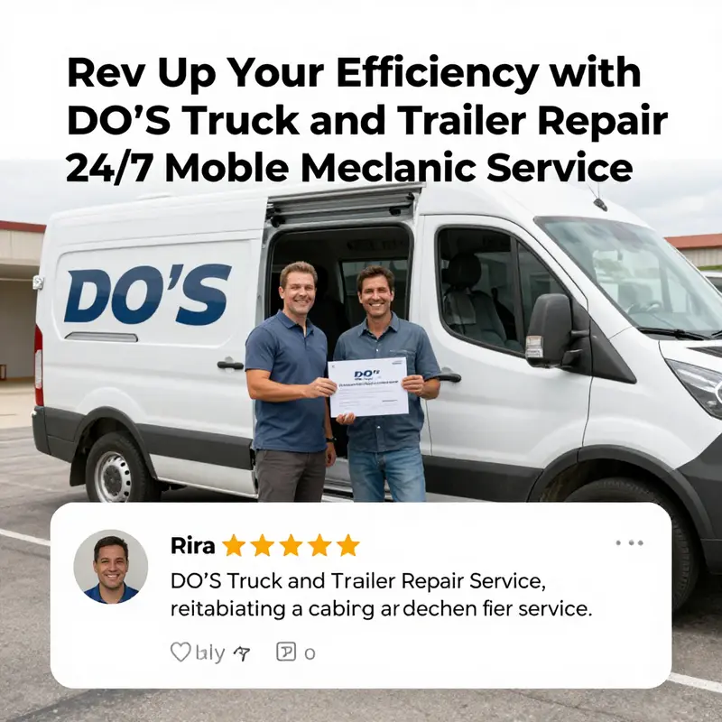 A DO’S mechanic provides immediate assistance to ensure operational efficiency for a long-haul truck on the road.