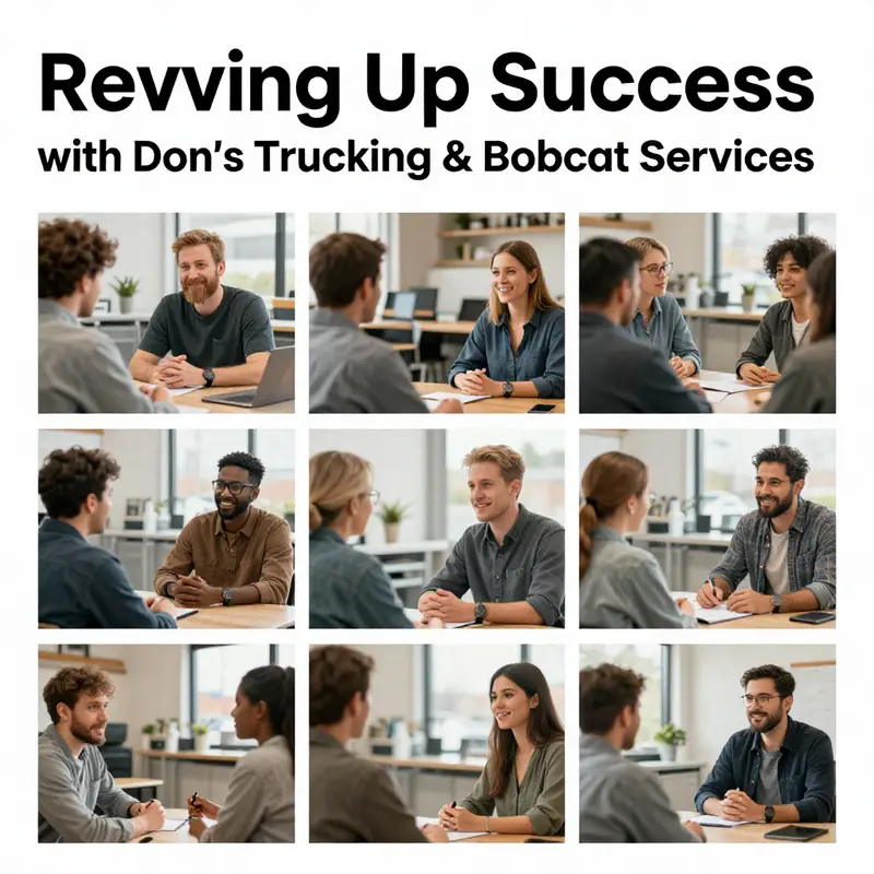 Diverse array of equipment used by Don’s Trucking & Bobcat Services for excavation and landscaping.