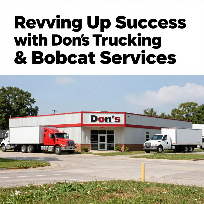 Diverse array of equipment used by Don’s Trucking & Bobcat Services for excavation and landscaping.