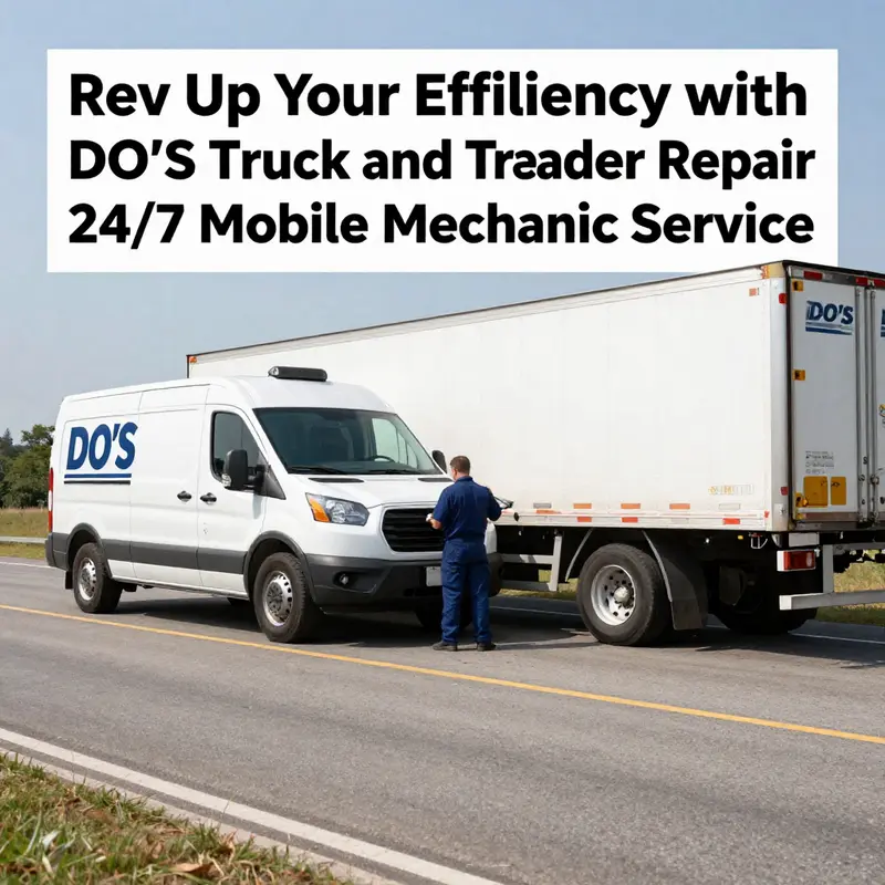 A DO’S mechanic provides immediate assistance to ensure operational efficiency for a long-haul truck on the road.