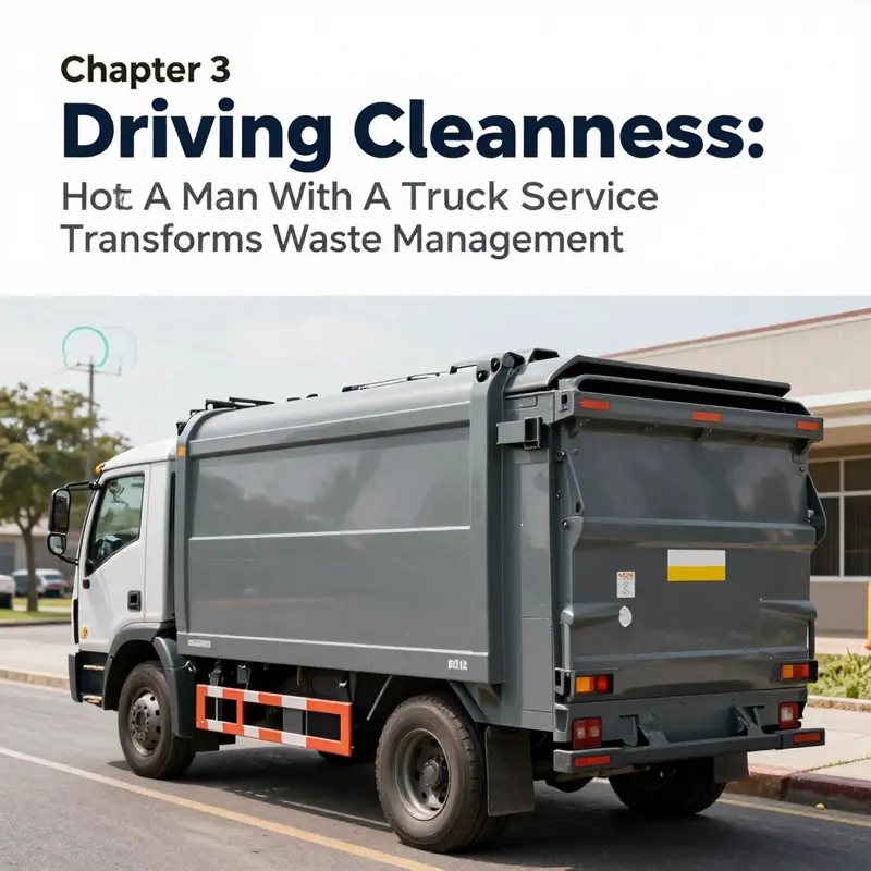 A glimpse of A Man With A Truck Dumpster Service in action.