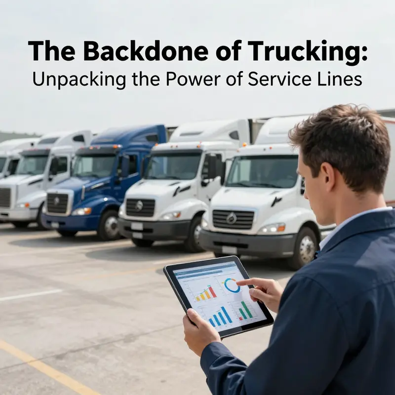 A well-structured service line within a mobile repair truck ensures readiness for any maintenance task.