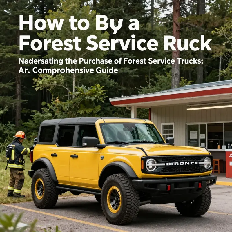 Understanding the official avenues for purchasing forest service trucks, particularly for government and organization use.
