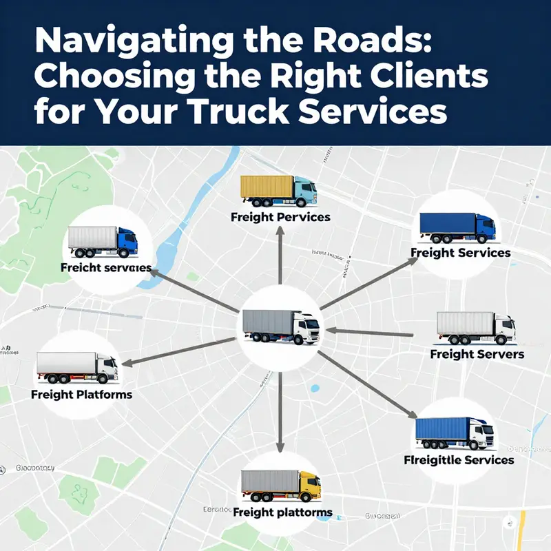 Engaged professionals discussing potential trucking clients and service opportunities.