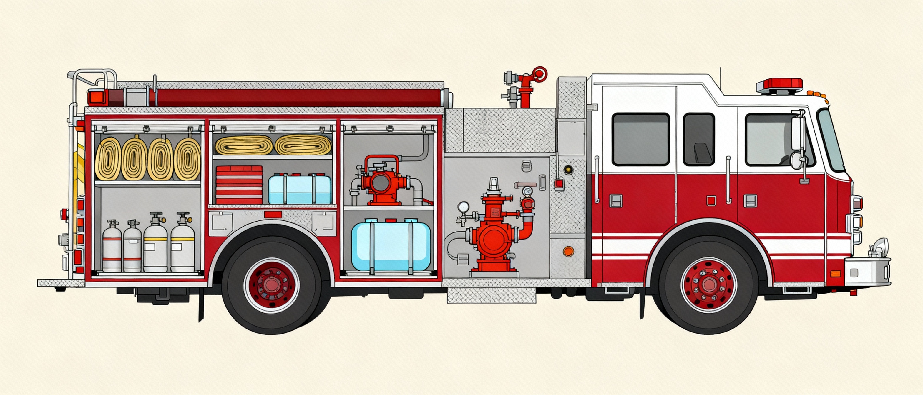 Pumper Fire Truck Layout