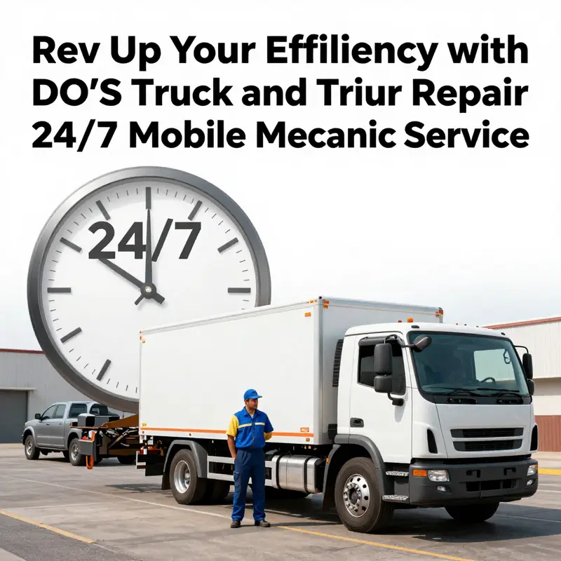 A DO’S mechanic provides immediate assistance to ensure operational efficiency for a long-haul truck on the road.