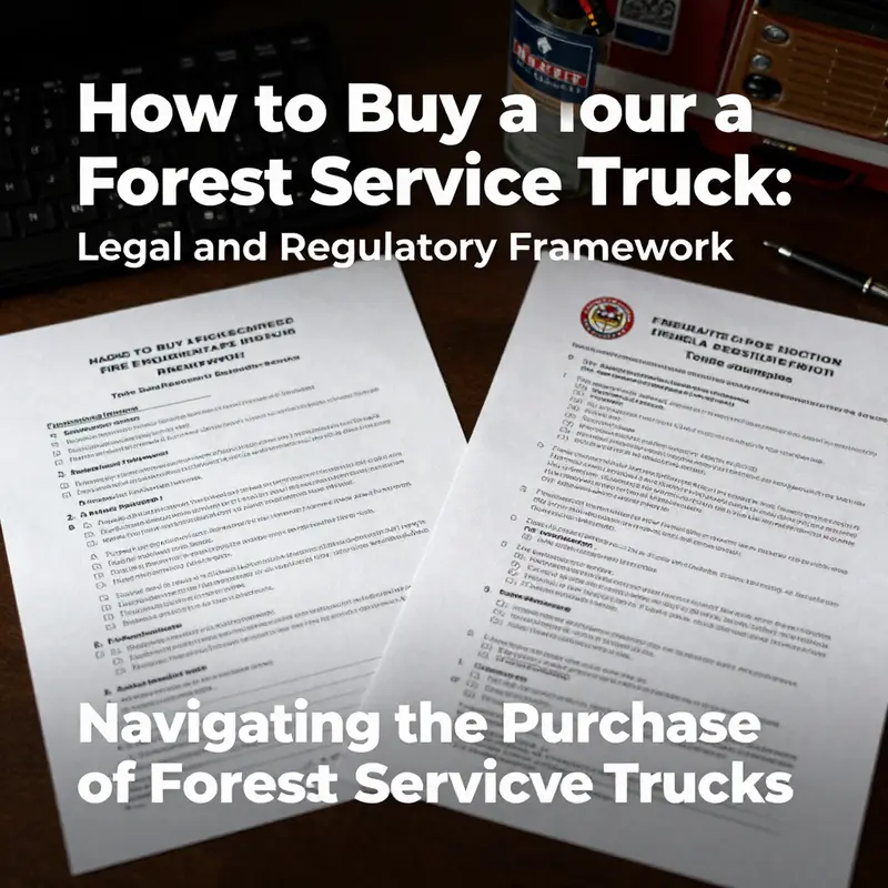 Understanding the official avenues for purchasing forest service trucks, particularly for government and organization use.