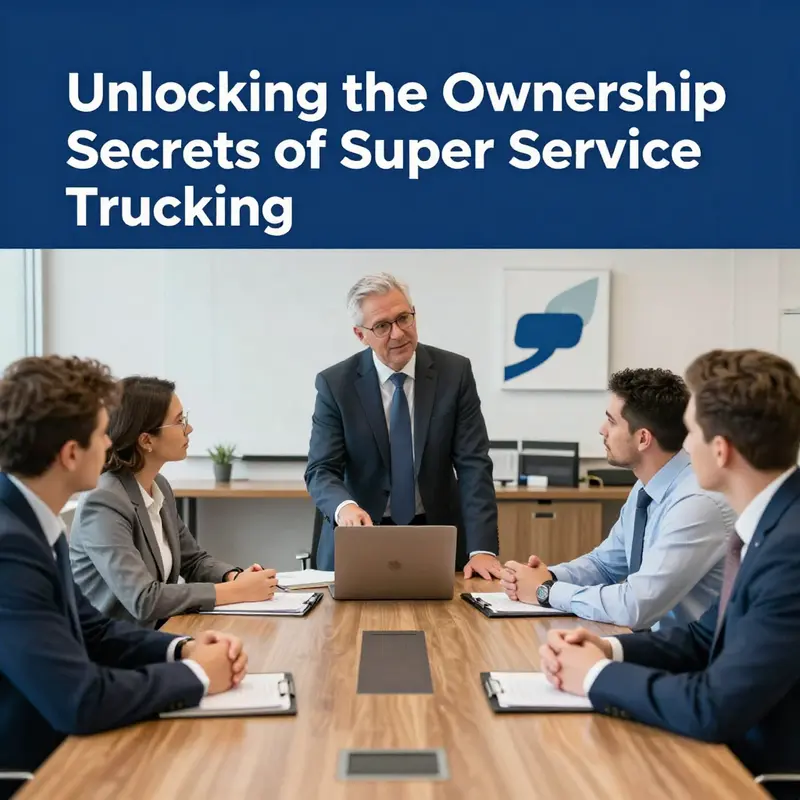 An illustrative chart presenting the ownership structure of Super Service Trucking, highlighting key stakeholders.