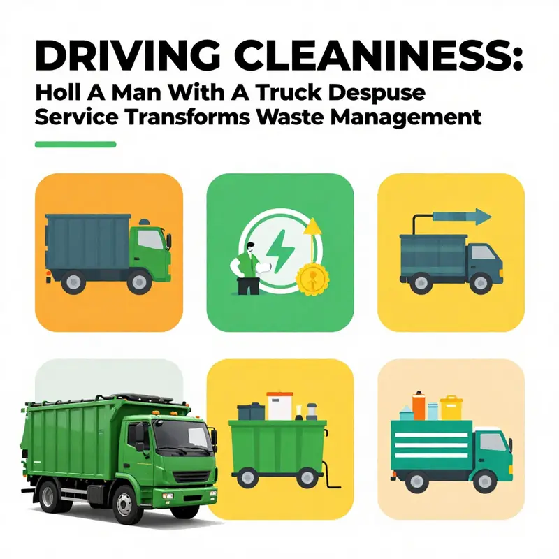 A glimpse of A Man With A Truck Dumpster Service in action.