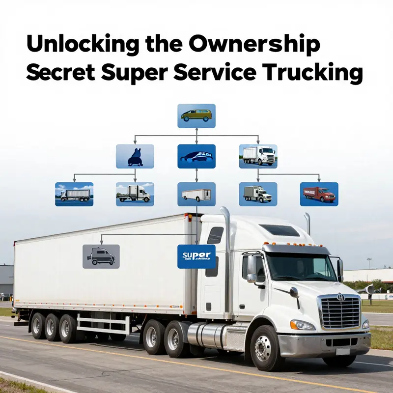 An illustrative chart presenting the ownership structure of Super Service Trucking, highlighting key stakeholders.