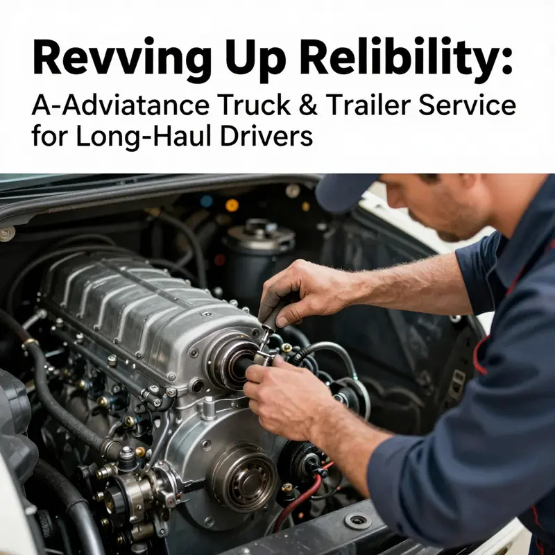 A-Advantage Truck & Trailer Service offers a range of comprehensive maintenance solutions in their bustling service shop.