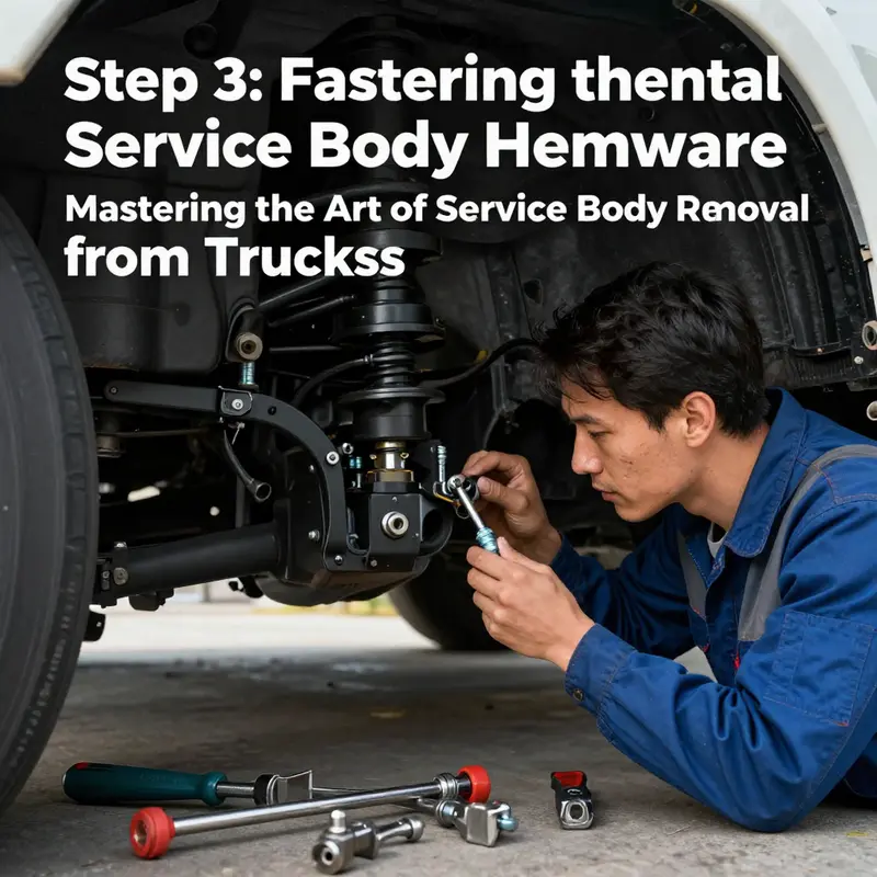 Ensuring the truck is properly prepared for the removal process.