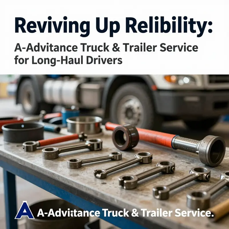 A-Advantage Truck & Trailer Service offers a range of comprehensive maintenance solutions in their bustling service shop.