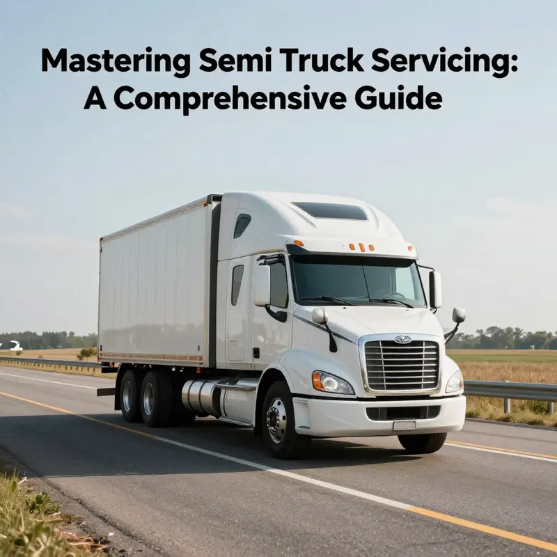 A semi truck driving on an open highway, symbolizing the freedom and responsibility of maintaining trucks.