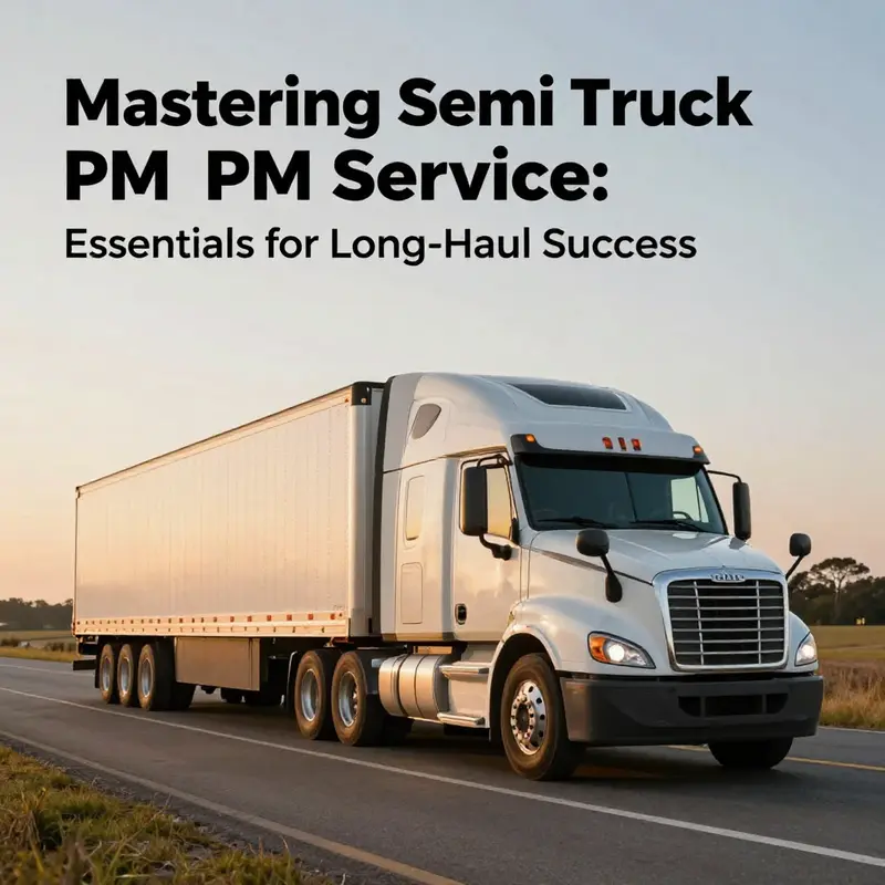 A long-haul semi truck driving on the open road, symbolizing the trucking industry.