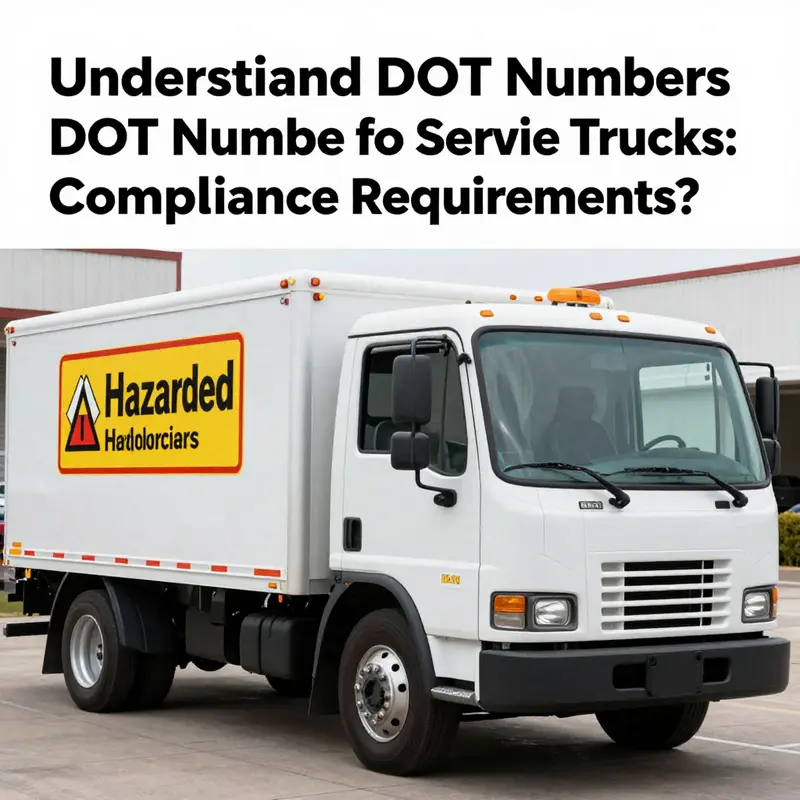 Service truck being weighed to determine DOT number requirements based on Gross Vehicle Weight Rating.