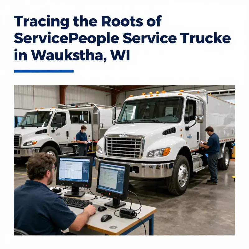An early view of ServicePeople Service Trucke, highlighting its roots in the Waukesha community.