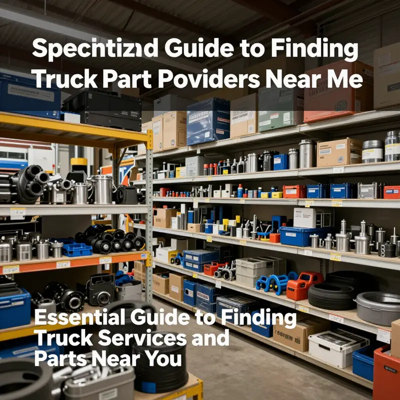 Using Google Maps to find truck services and parts nearby.