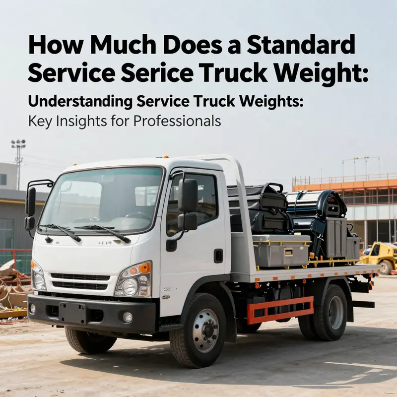 Curb weight analysis of a standard service truck showcasing its importance in operational efficiency.