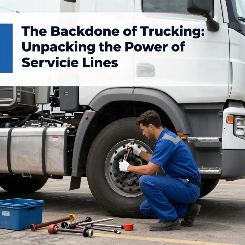 A well-structured service line within a mobile repair truck ensures readiness for any maintenance task.