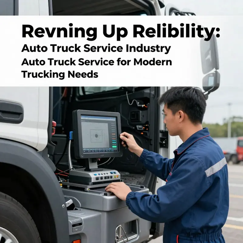 Mechanics diligently servicing trucks, representing the comprehensive repair options at Auto Truck Service.