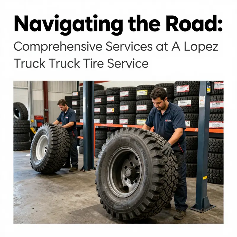 Technicians at A Lopez Truck Tire Service expertly servicing truck tires to ensure optimal performance.