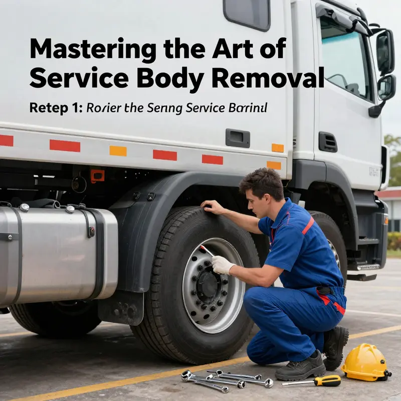 Ensuring the truck is properly prepared for the removal process.