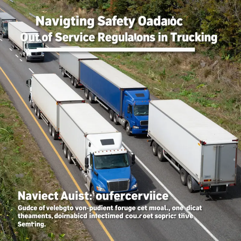 A wide view of trucks on a highway emphasizing the role of trucking safety and compliance in the industry.