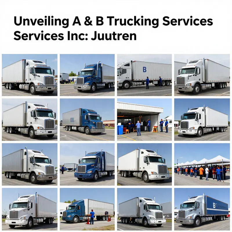 A lively view of A & B Trucking Services Inc, illustrating its presence in Bakersfield with an impressive fleet.