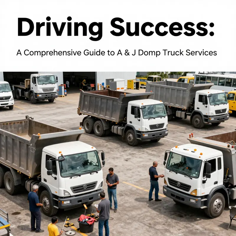 An overview of A & J Dump Truck Services showcasing its operations and the surrounding environment.