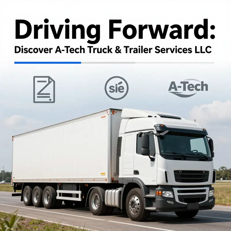 Mechanics working diligently on trucks, exemplifying A-Tech’s commitment to quality service.