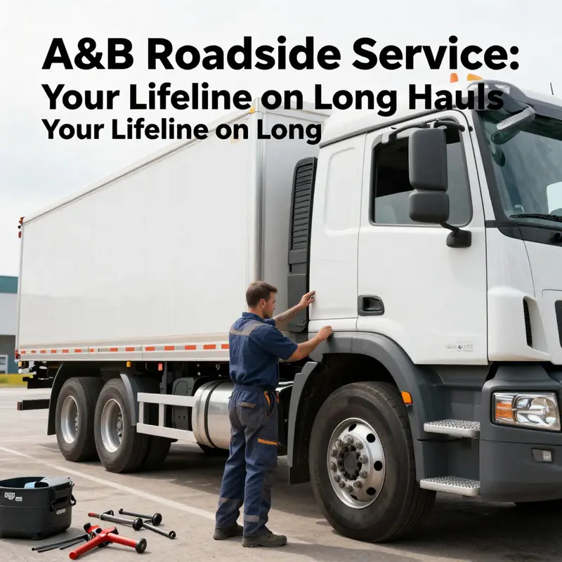 The exterior of A&B Roadside Service in Lubbock, TX, showcasing its accessibility for truck drivers.