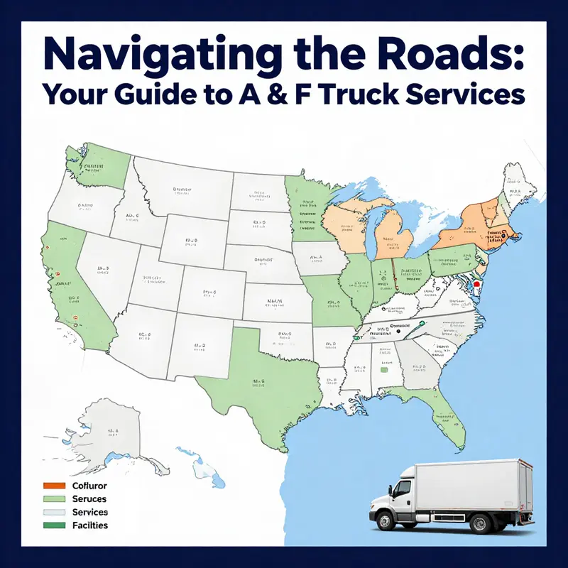 Locations of A & F Truck Services highlighting their key offerings.