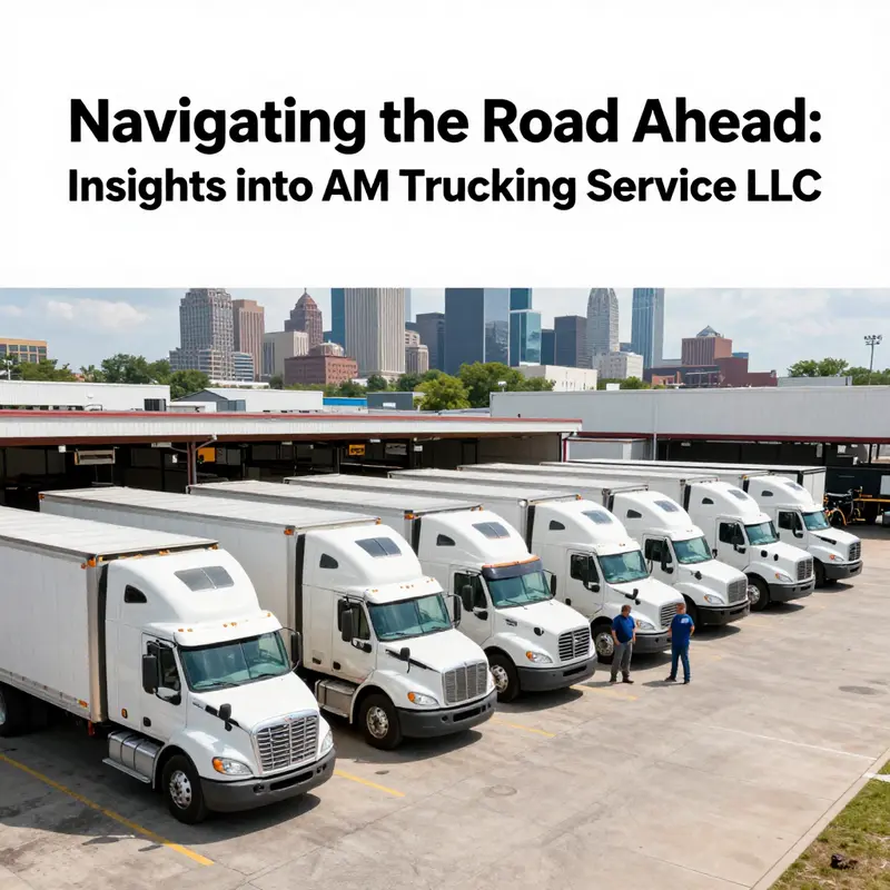 AM Trucking Service LLC’s bustling operations showcase the dedication of their drivers and staff.