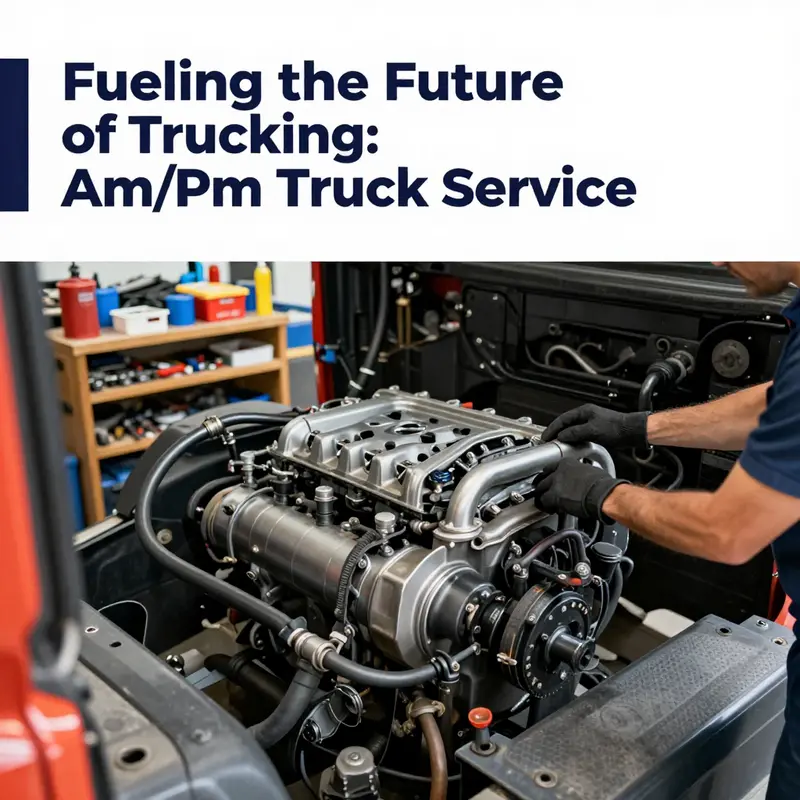 Technicians at work, ensuring optimal truck performance through skilled services.