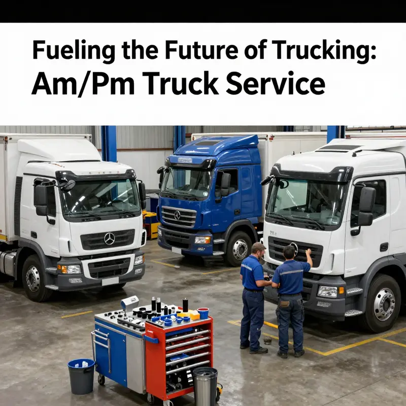 Technicians at work, ensuring optimal truck performance through skilled services.