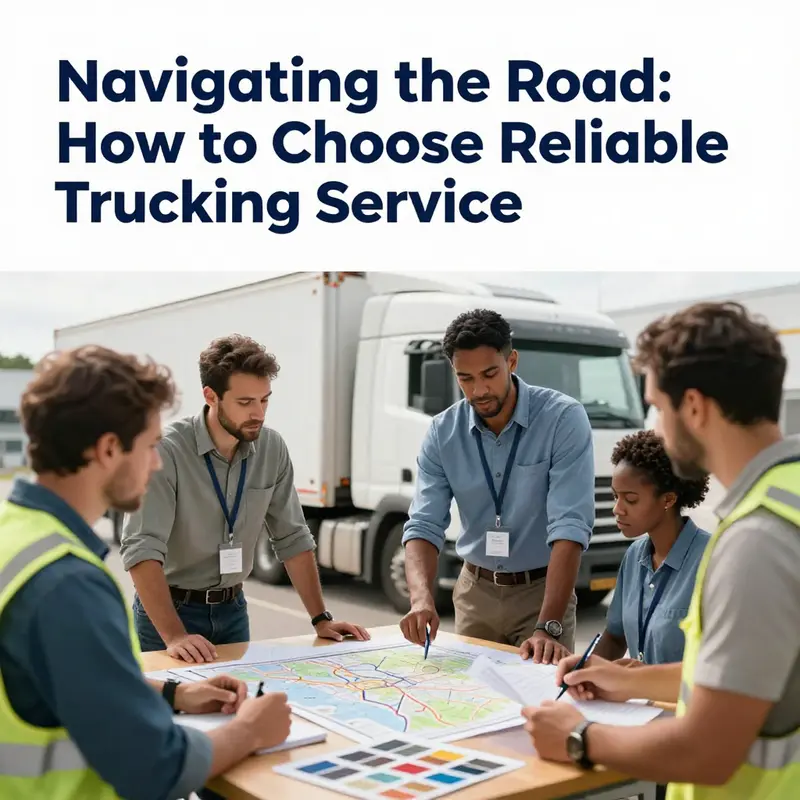 A truck driver ensures the trucking service has valid credentials and compliance certifications.